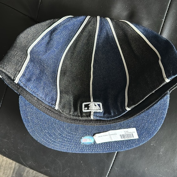Denim fitted New York Yankees hat size 7 5/8 - Picture 2 of 4